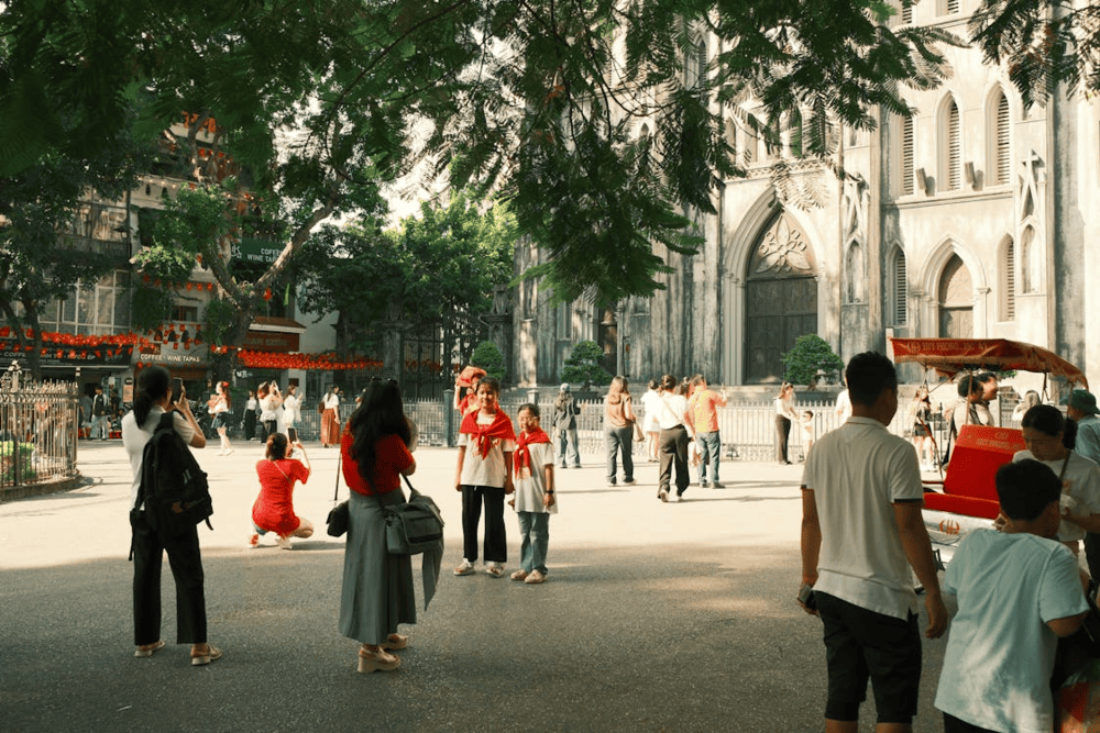 Admire the neo-Gothic elegance of St. Joseph Cathedral, a striking symbol of Hanoi’s French colonial legacy (Source: Pexels)